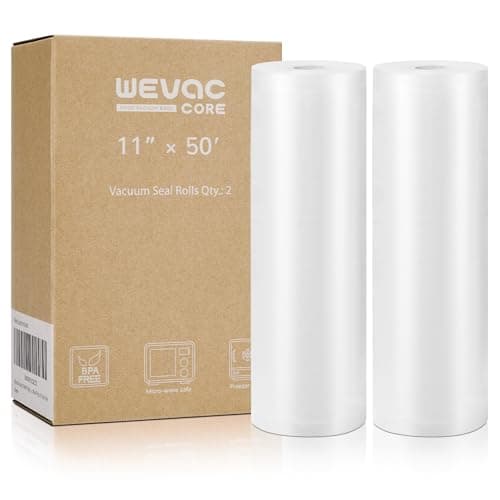 Wevac 11 in x 50 ft Vacuum Sealer Bag Rolls (2-pack)
