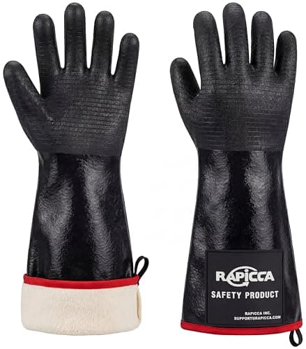 RAPICCA 932°F BBQ Grill Gloves, 17"