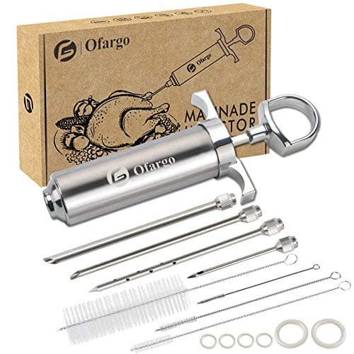 Ofargo Stainless Steel Meat Injector Syringe Kit