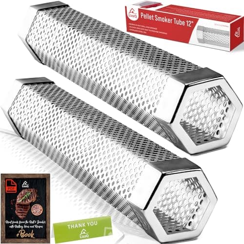 LIZZQ Premium Pellet Smoker Tube 12", Set of 2