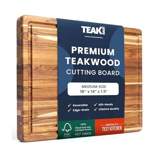 Teakhaus Carving Board with Juice Groove, M 18" x 14"