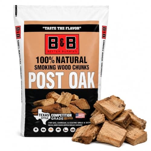 B&B Charcoal Post Oak Wood Smoking Chunks
